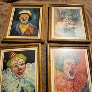Selling 4 Vintage Paintings
